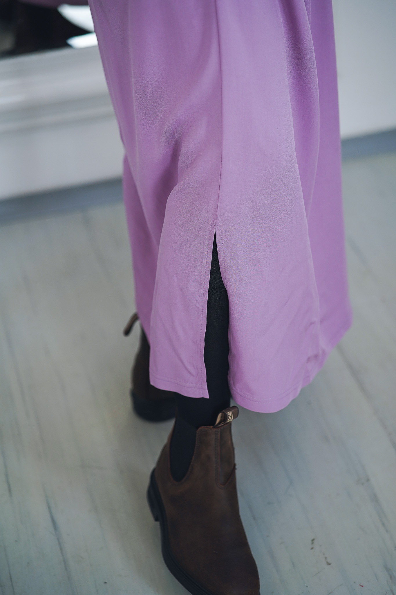 Šaty Simple Long Lilac - foto 5