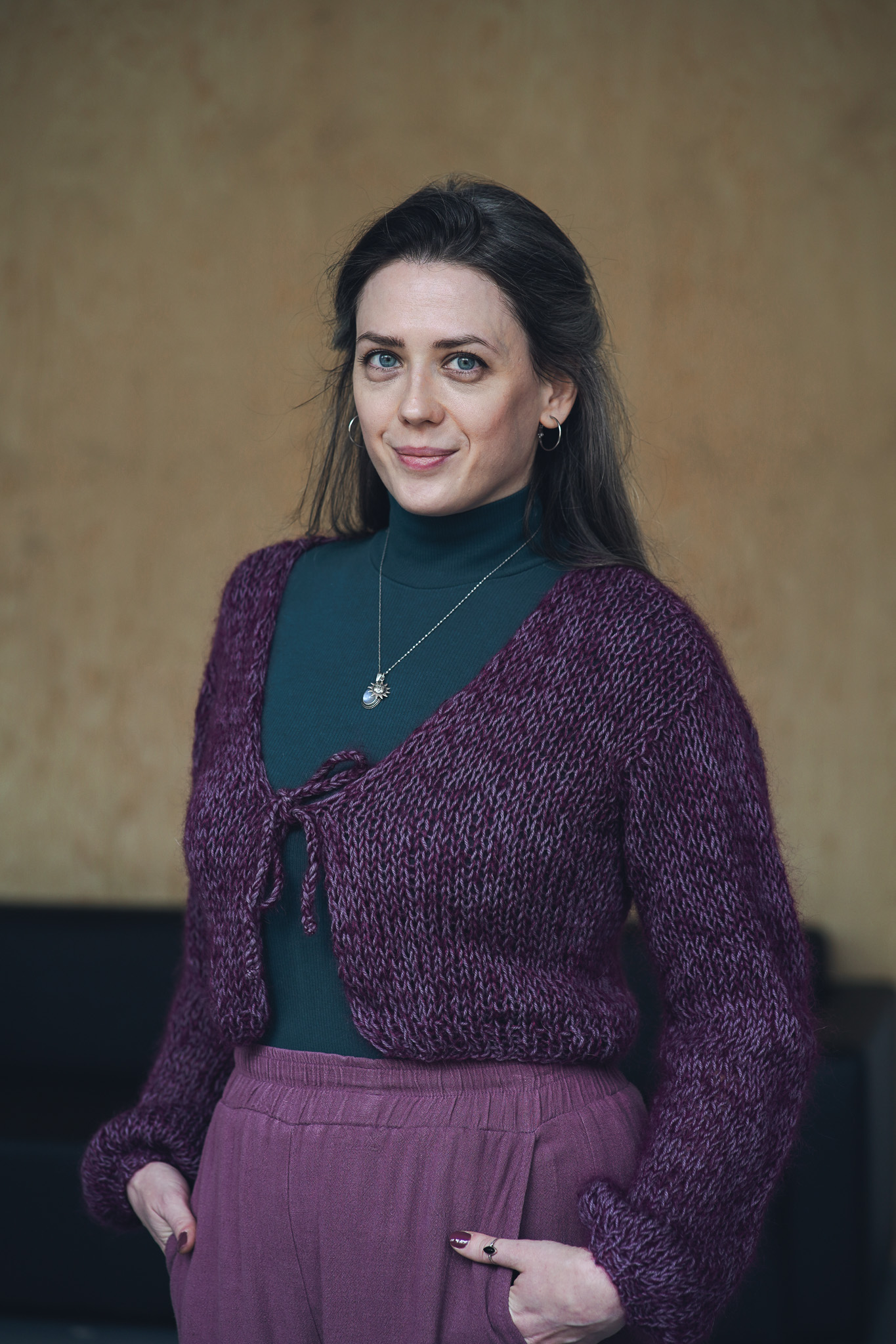 Cardigan Mohair Bordó - foto 3