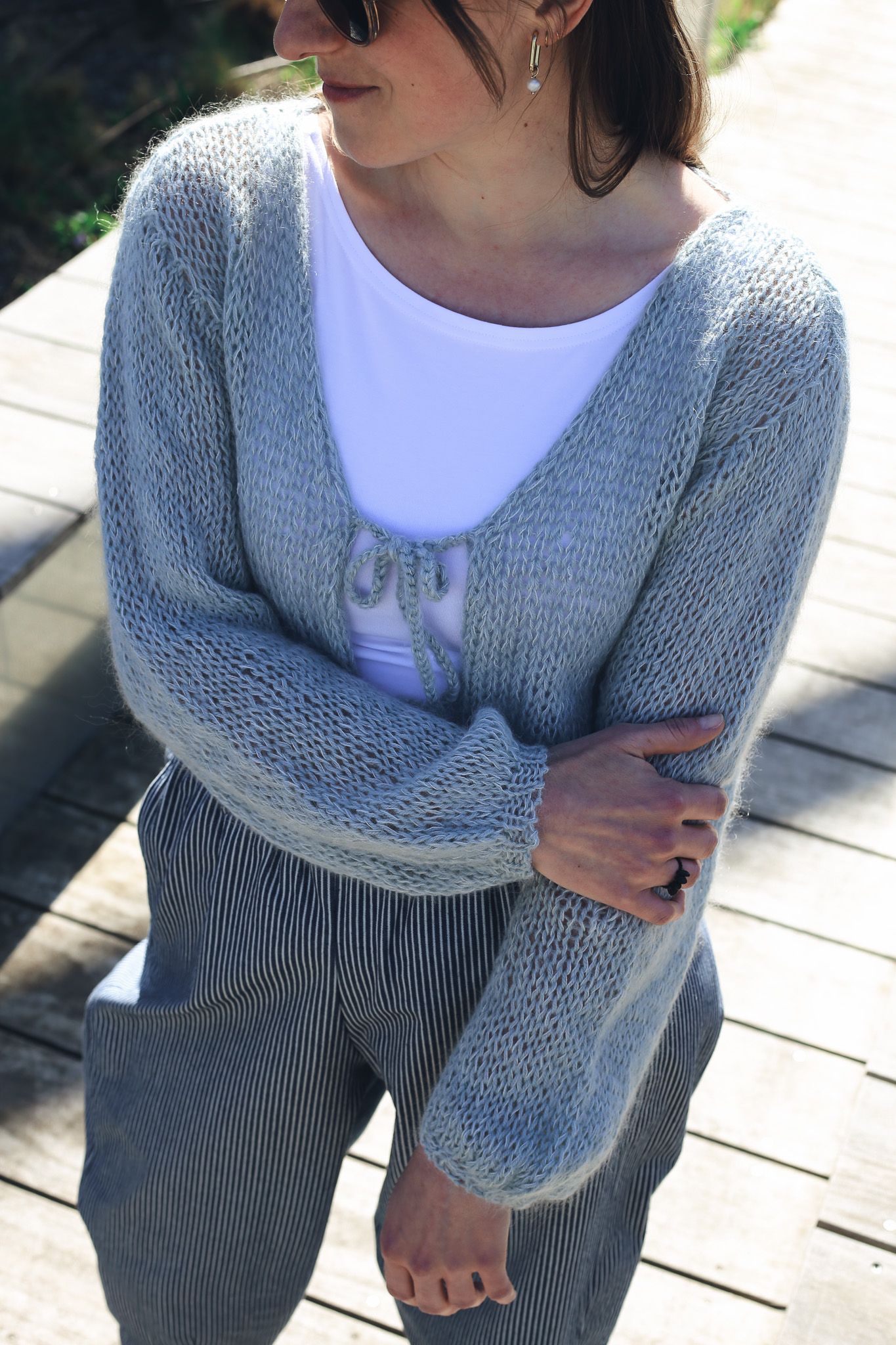 Cardigan Mohair Blue - foto 4