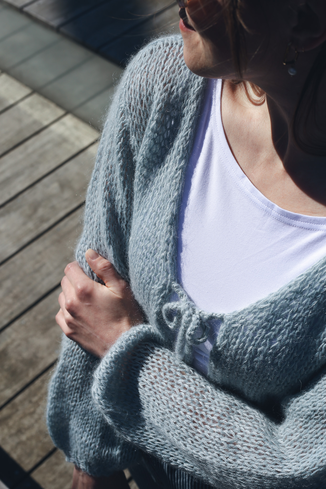 Cardigan Mohair Blue - foto 5