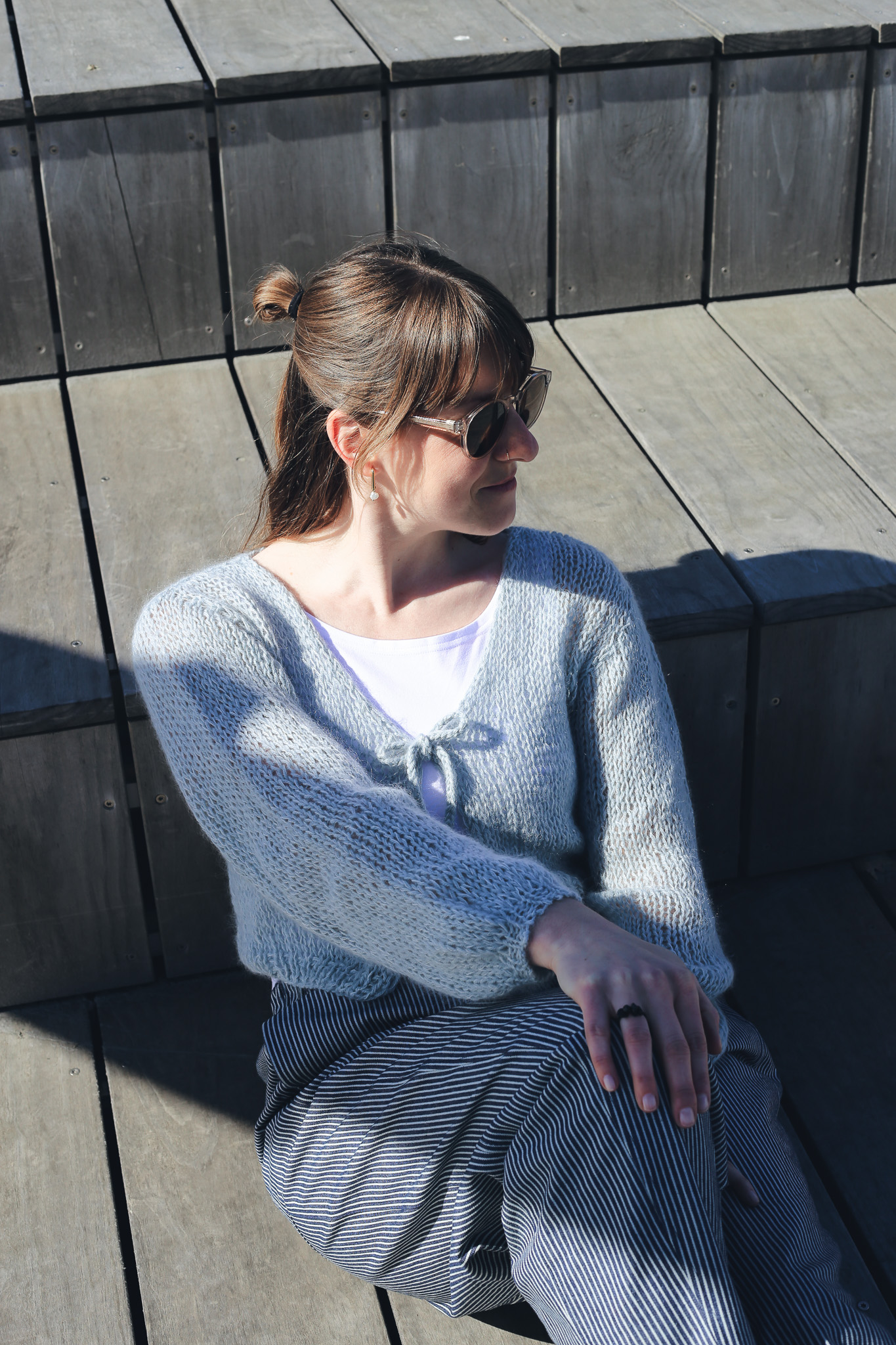 Cardigan Mohair Blue - foto 6