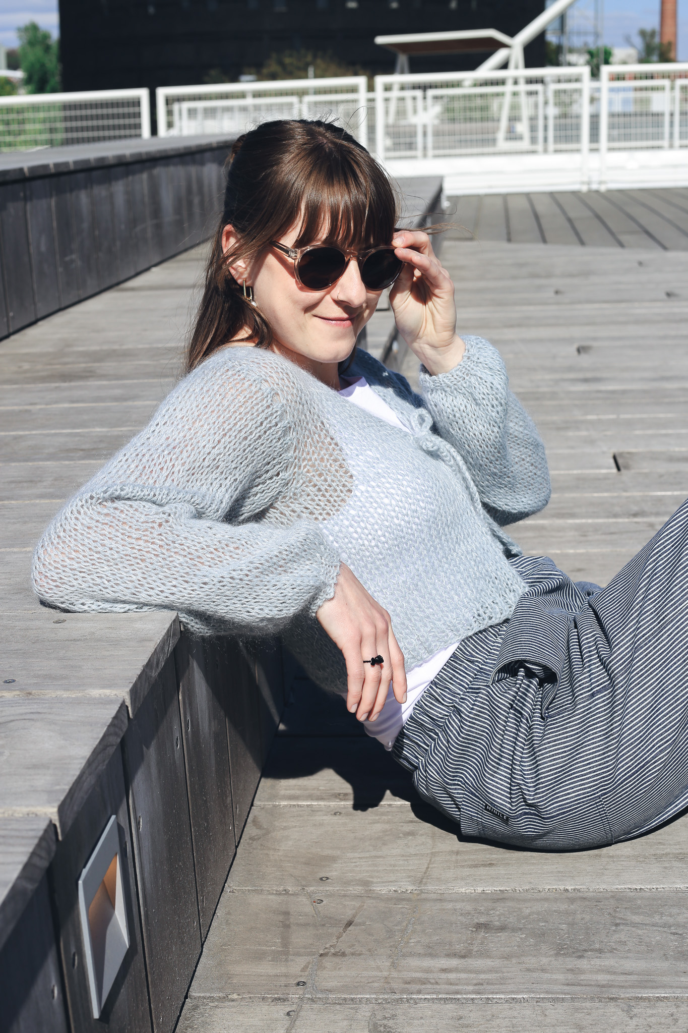 Cardigan Mohair Blue - foto 7