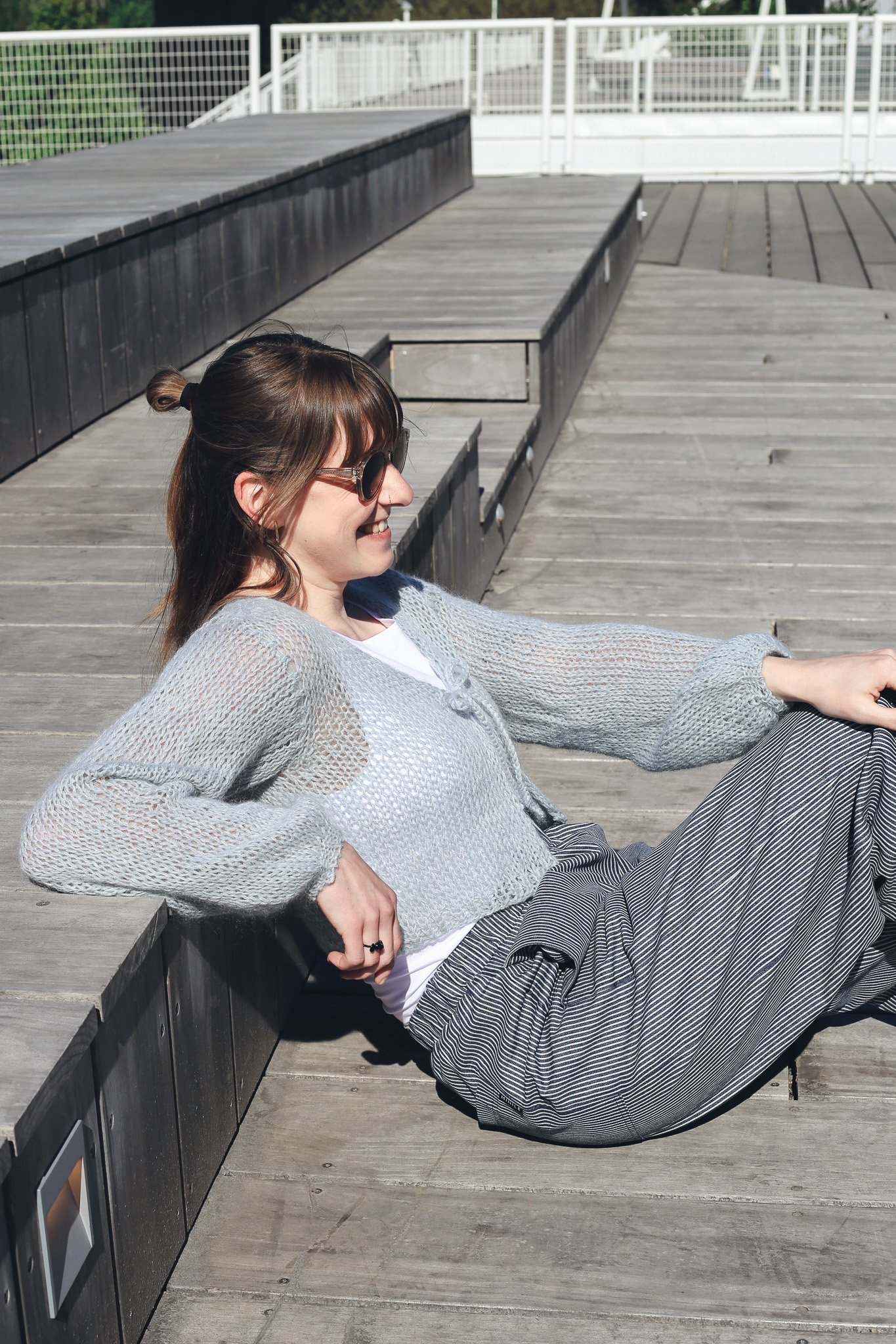 Cardigan Mohair Blue - foto 8