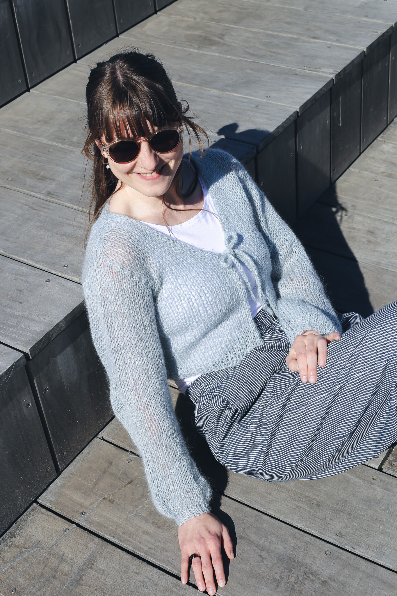 Cardigan Mohair Blue - foto 9